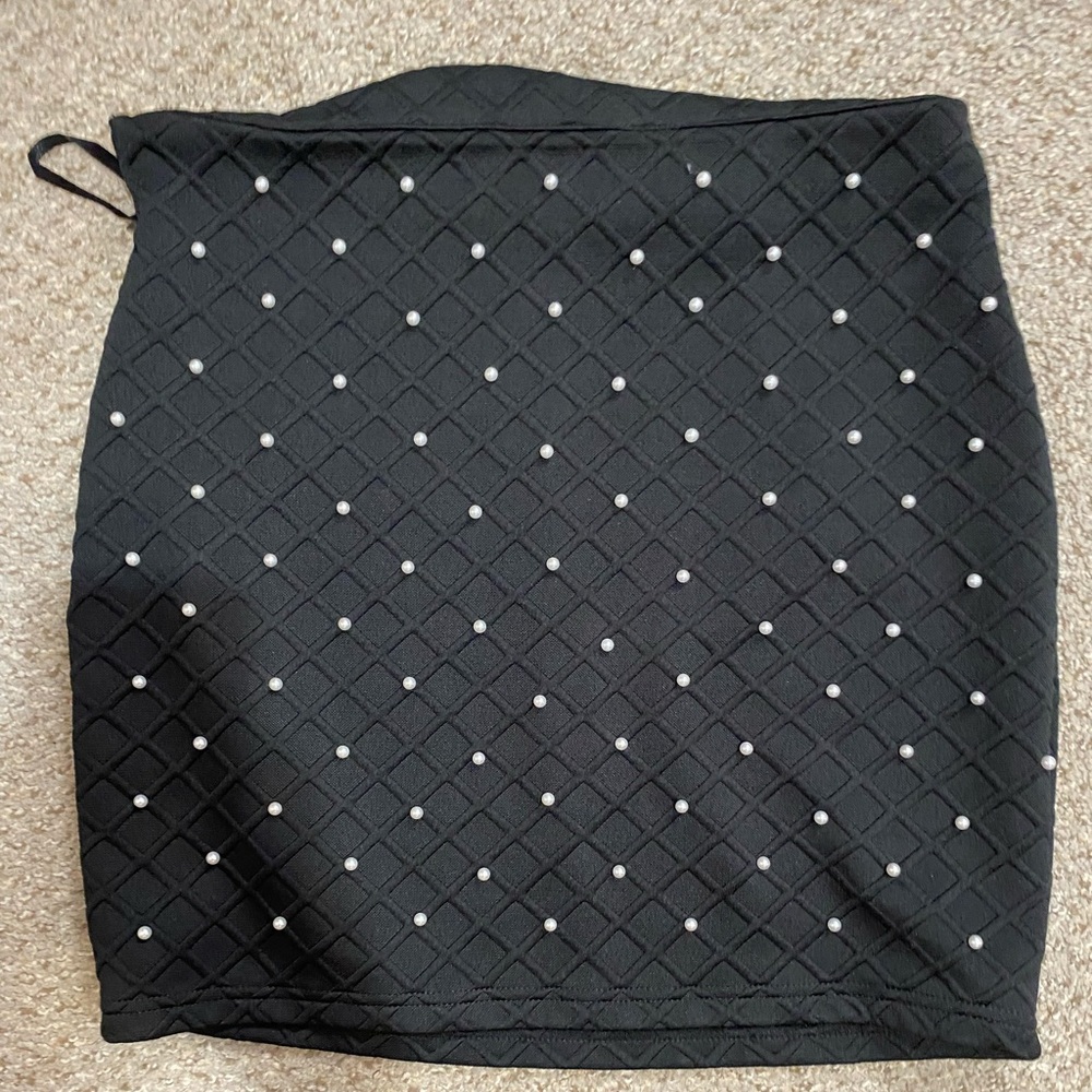 Small black mini skirt
